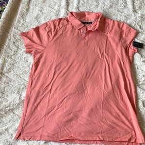 New With Tag Marc Anthony Salmon Pink Golf Polo Size XXL
